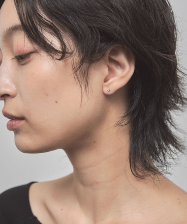 K10YG ダイヤモンド ピアス