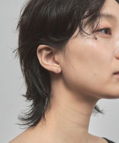 K10YG ブラウンダイヤモンド ピアス