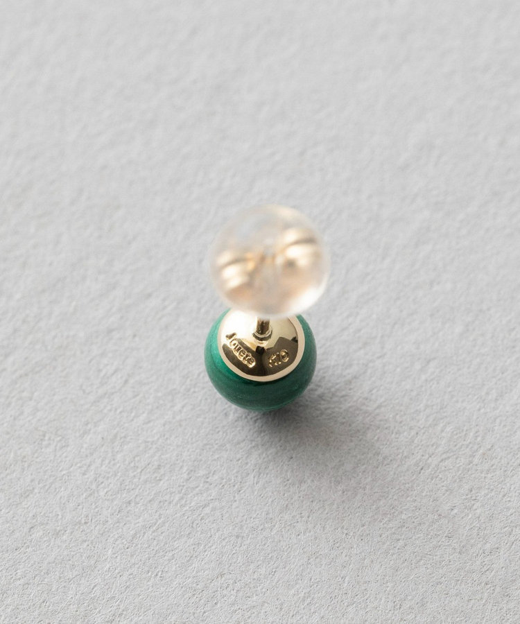 ピンズ] K10YG ピアス マラカイト（037675） ｜ women