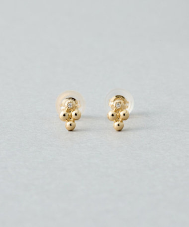 Jouete ジュエッテ　K10 10金　ダイヤモンド ピアス K10YG ブラウンダイヤモンド ピアス（037612） ｜ women