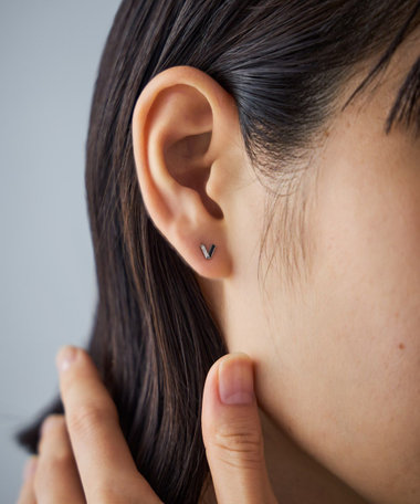 【お値下げ】美品　joueteピアス　シルバー　ダブルピアス　箱、保証書付き ダブルピアス（075647-075648） ｜ women（ウィメンズ