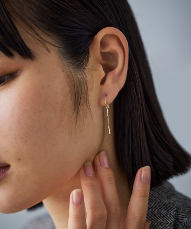 『Jouete』 ジュエッテ ゴールド ピアス シャープ 両耳用 Jouete（ジュエッテ）の「○[スナップピアス] トリオ（ピアス