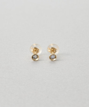 K10YG ピアス ダイヤモンド
