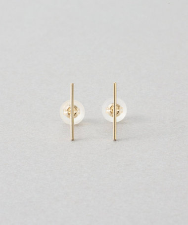 K10YG ピアス ストレート