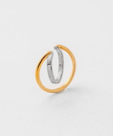 イヤーカフス レイヤード コンビカラー