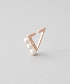 イヤーカフス トライアングル パール