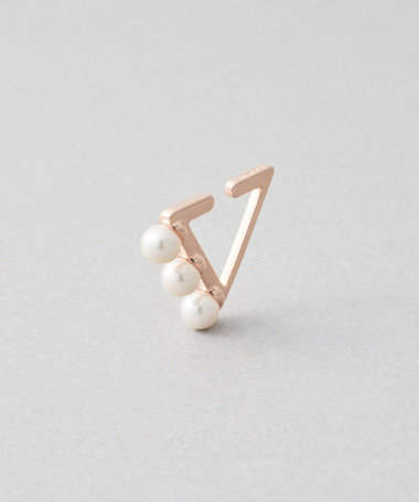 イヤーカフス トライアングル パール