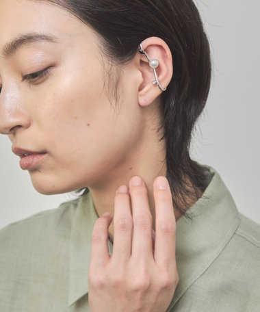 パール×ジルコニア イヤーブリッジ