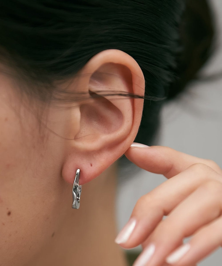 スナップイヤリング] ツイスト（046264-046265） ｜ women