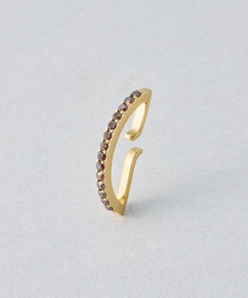 イヤーカフス ジルコニア ハーフムーン