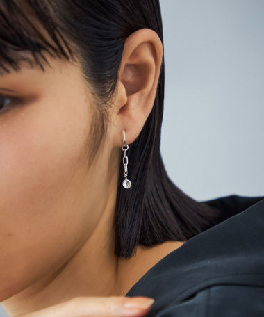 イヤリング ホワイトトパーズ