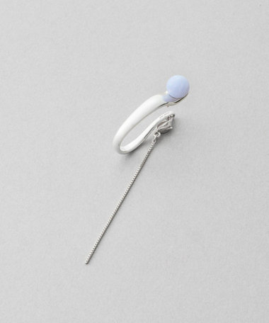 [インイヤーカフス] ナチュラルストーン チェーン