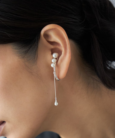 [インイヤーカフス] パール チェーン