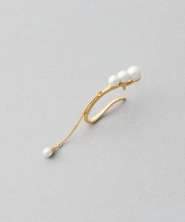 [インイヤーカフス] パール チェーン