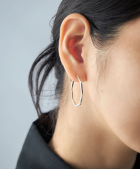 [プッシュイヤリング] オクタゴン