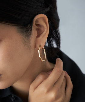 [プッシュイヤリング] オクタゴン