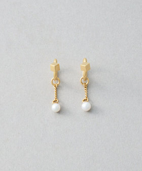 イヤリング チェーン パール