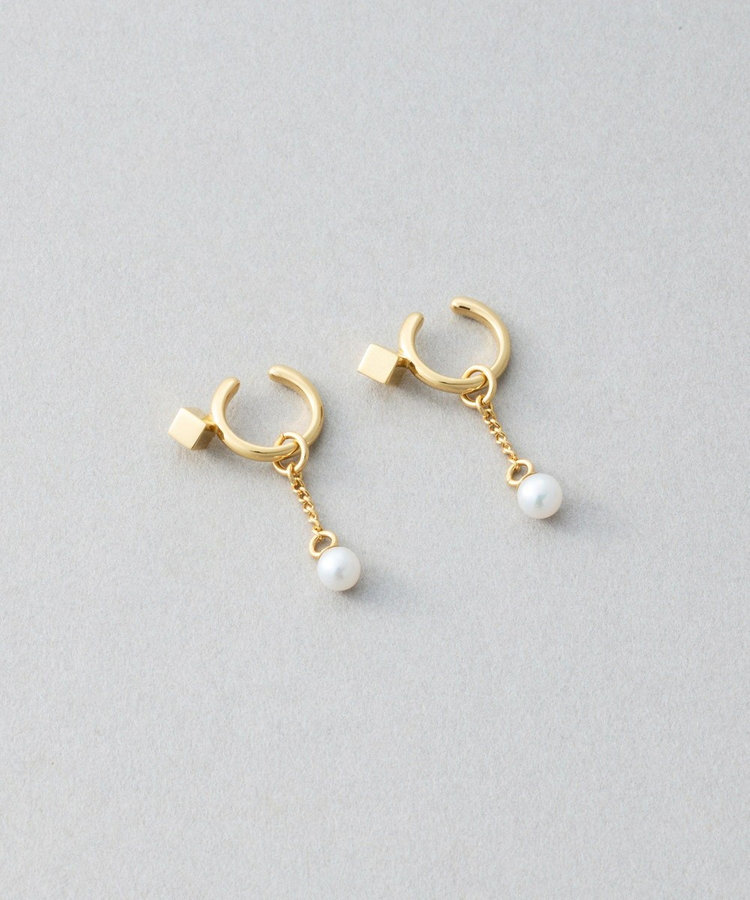 イヤリング チェーン パール（046689-046690） ｜ women（ウィメンズ