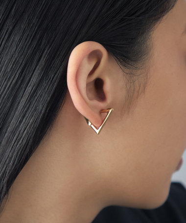 [スナップイヤリング] トライアングル