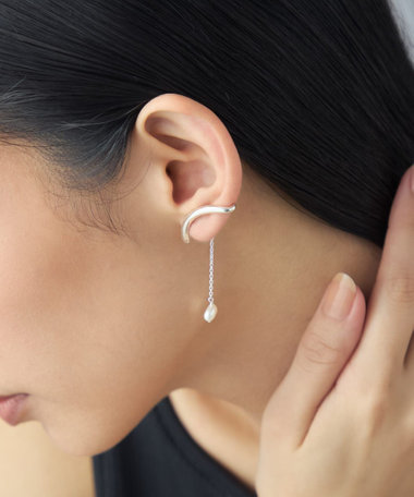 [モーラ] イヤークリップ パール