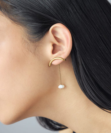 [モーラ] イヤークリップ パール