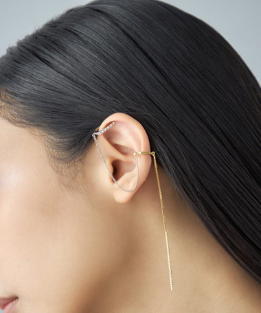 [ロープカフス] ジルコニア コンビカラー