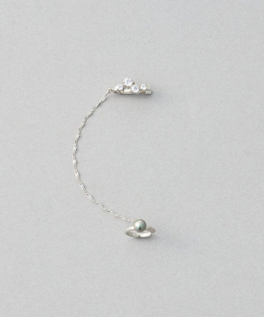 [ロープカフス] ジルコニア×パール