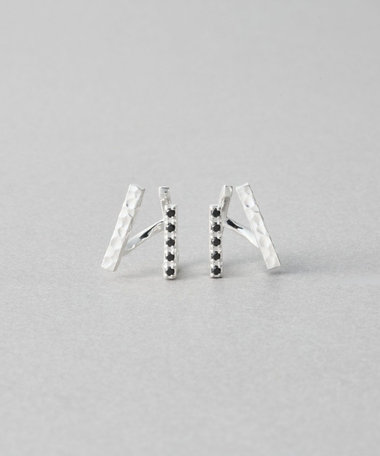 [ダブルイヤリング] ジルコニア