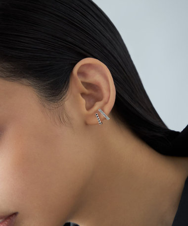 [ダブルイヤリング] ジルコニア