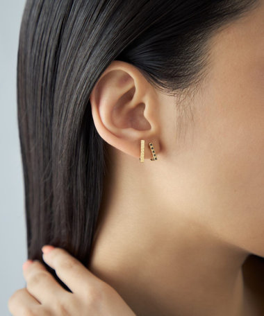 [ダブルイヤリング] ジルコニア