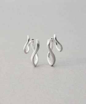 [ダブルイヤリング] ウェーブ