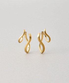 [ダブルイヤリング] ウェーブ