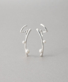 [ダブルイヤリング] パール