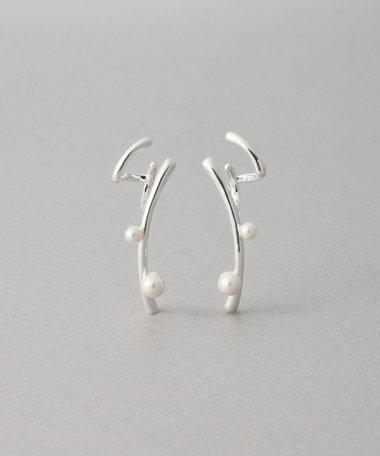 [ダブルイヤリング] パール