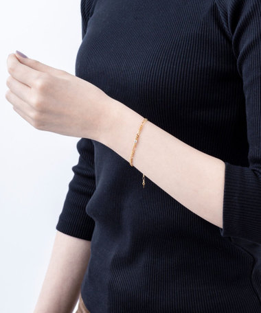 チェーン ブレスレット ジルコニア