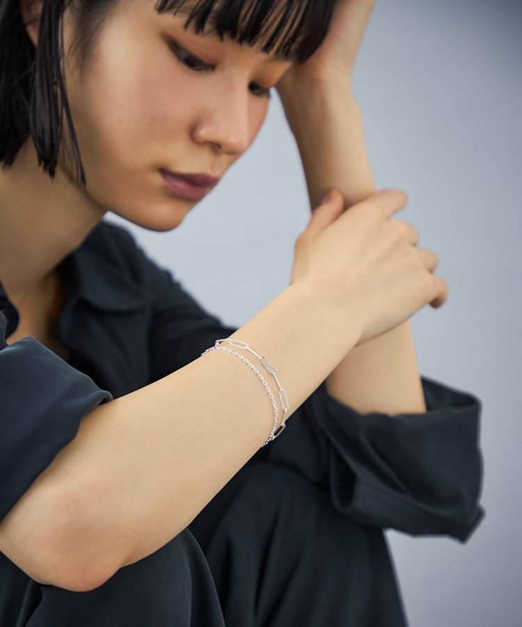 ブレスレット ペーパークリップチェーン レイヤード（059510