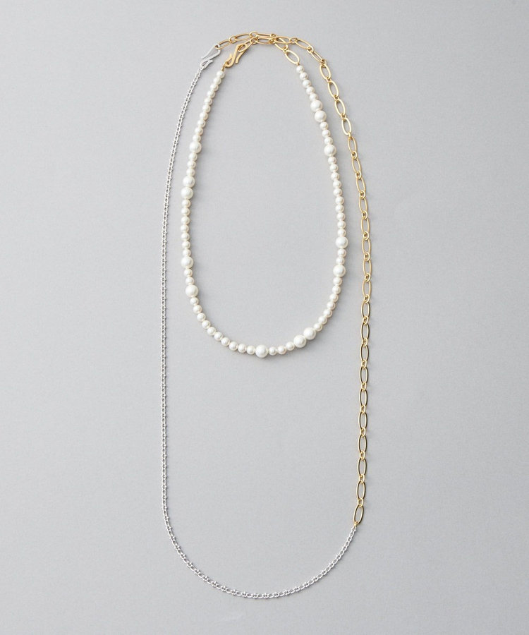 【定価50,400】LANEVE パール ネックレス セット MATSUWAKA 9mm花珠調貝パール ネックレスセット - ファッション