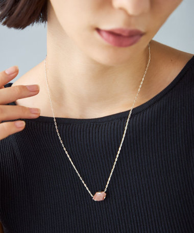 Jouete シンプル　ピンクゴールドネックレス　k10 K10 ダイヤモンド ネックレス（036710-036711） ｜ women