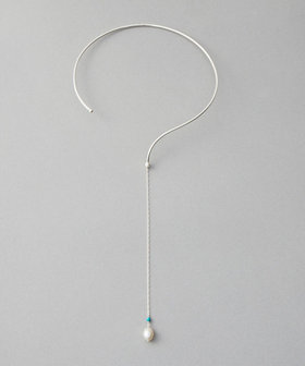 [モーラ] チョーカー パール×ターコイズ