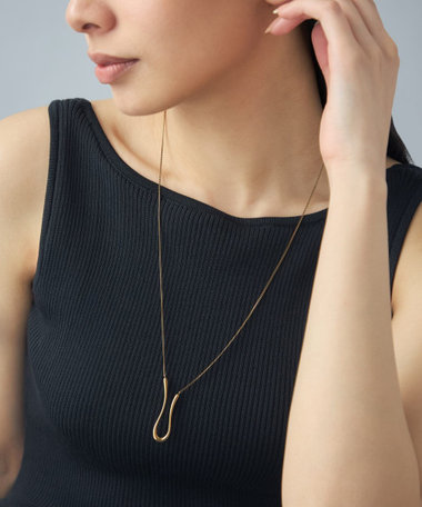 [ステートメント] ネックレス カーヴィー