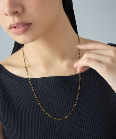 ロングネックレス フィガロチェーン