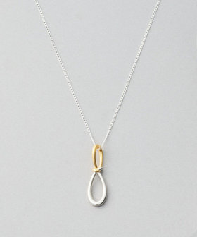 [ステートメント] ネックレス ノット コンビカラー