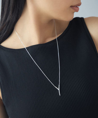 [ステートメント] ネックレス ジルコニア