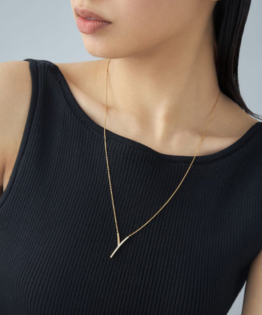 [ステートメント] ネックレス ジルコニア