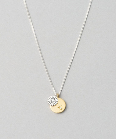 [ステートメント] ネックレス ジルコニア コイン