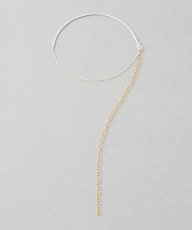 [スカーフチョーカー] バブルチェーン コンビカラー