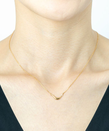 [ディアマンティーニ] ウェーブ ダイヤモンド ネックレス