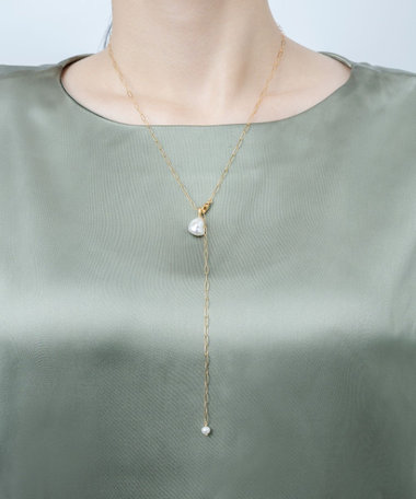 パール ロングネックレス