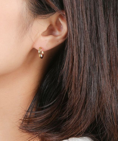 フープピアス パール