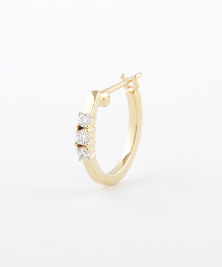 フープピアス ジルコニア（ピアス（両耳用））｜Jouete